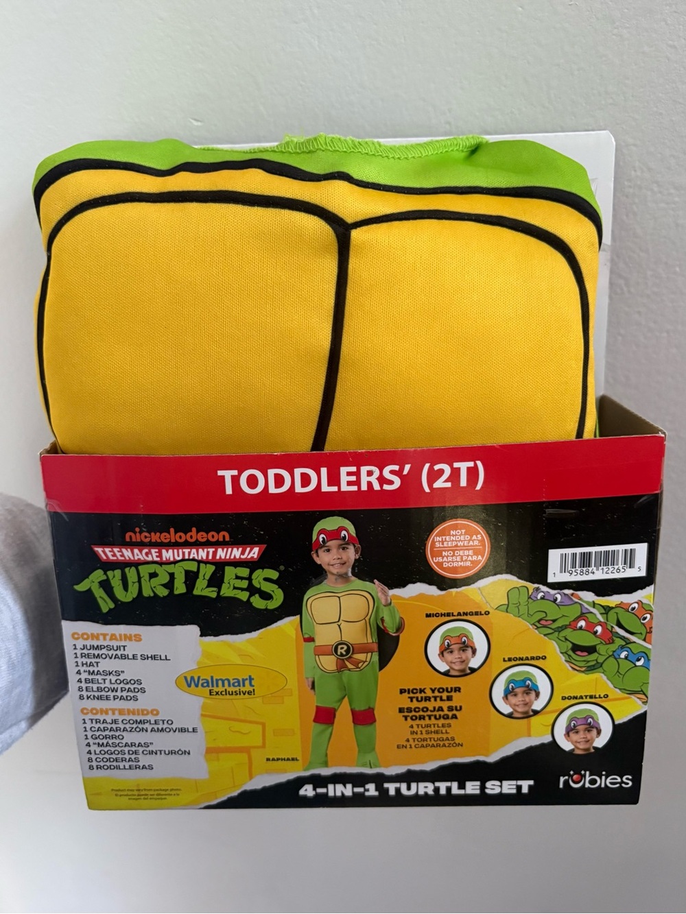 NEW Teenage Mutant Ninja Turtles 4-in-1 Halloween Costume Toddler 2T by Inspirit